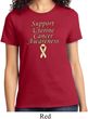 Support Uterine Cancer Awareness Ladies T-shirt
