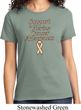 Support Uterine Cancer Awareness Ladies T-shirt