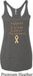 Support Uterine Cancer Awareness Ladies Tri Blend Racerback