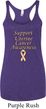 Support Uterine Cancer Awareness Ladies Tri Blend Racerback