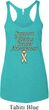 Support Uterine Cancer Awareness Ladies Tri Blend Racerback