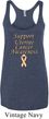 Support Uterine Cancer Awareness Ladies Tri Blend Racerback