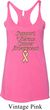 Support Uterine Cancer Awareness Ladies Tri Blend Racerback