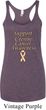 Support Uterine Cancer Awareness Ladies Tri Blend Racerback