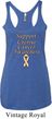 Support Uterine Cancer Awareness Ladies Tri Blend Racerback