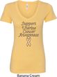 Support Uterine Cancer Awareness Ladies V-Neck