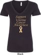 Support Uterine Cancer Awareness Ladies V-Neck