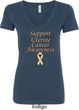 Support Uterine Cancer Awareness Ladies V-Neck