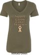 Support Uterine Cancer Awareness Ladies V-Neck