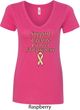 Support Uterine Cancer Awareness Ladies V-Neck