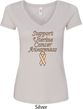 Support Uterine Cancer Awareness Ladies V-Neck