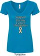 Support Uterine Cancer Awareness Ladies V-Neck