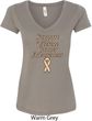 Support Uterine Cancer Awareness Ladies V-Neck