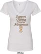 Support Uterine Cancer Awareness Ladies V-Neck