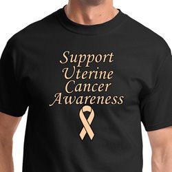Support Uterine Cancer Awareness Mens Shirts