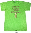 Support Uterine Cancer Awareness Mineral Tie Dye T-shirt