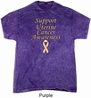 Support Uterine Cancer Awareness Mineral Tie Dye T-shirt