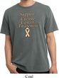 Support Uterine Cancer Awareness Pigment Dyed T-shirt