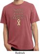 Support Uterine Cancer Awareness Pigment Dyed T-shirt