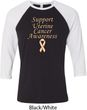 Support Uterine Cancer Awareness Raglan Shirt