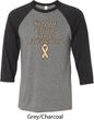 Support Uterine Cancer Awareness Raglan Shirt