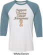 Support Uterine Cancer Awareness Raglan Shirt