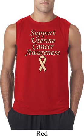 Support Uterine Cancer Awareness Sleeveless Shirt