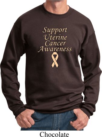 Support Uterine Cancer Awareness Sweatshirt