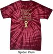 Support Uterine Cancer Awareness Tie Dye T-shirt