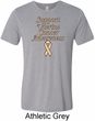 Support Uterine Cancer Awareness Tri Blend Tee