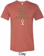 Support Uterine Cancer Awareness Tri Blend Tee