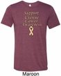 Support Uterine Cancer Awareness Tri Blend Tee
