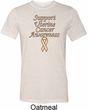 Support Uterine Cancer Awareness Tri Blend Tee