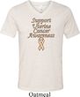 Support Uterine Cancer Awareness Tri Blend V-neck