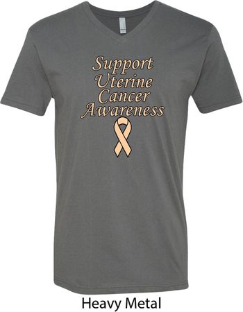 Support Uterine Cancer Awareness V-neck