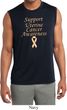 Support Uterine Cancer Dry Wicking Sleeveless Shirt