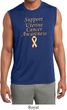 Support Uterine Cancer Dry Wicking Sleeveless Shirt