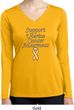 Support Uterine Cancer Ladies Dry Wicking Long Sleeve