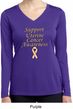 Support Uterine Cancer Ladies Dry Wicking Long Sleeve