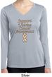 Support Uterine Cancer Ladies Dry Wicking Long Sleeve