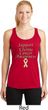 Support Uterine Cancer Ladies Dry Wicking Racerback