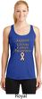 Support Uterine Cancer Ladies Dry Wicking Racerback