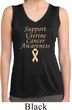 Support Uterine Cancer Ladies Dry Wicking Sleeveless Shirt