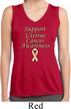 Support Uterine Cancer Ladies Dry Wicking Sleeveless Shirt