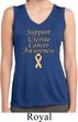 Support Uterine Cancer Ladies Dry Wicking Sleeveless Shirt