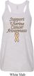 Support Uterine Cancer Ladies Flowy Racerback