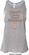 Support Uterine Cancer Ladies Flowy Racerback