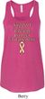 Support Uterine Cancer Ladies Flowy Racerback