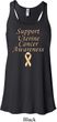 Support Uterine Cancer Ladies Flowy Racerback