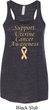 Support Uterine Cancer Ladies Flowy Racerback